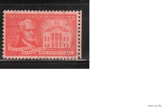 США-1957, (Мих.708), гаш. ,Личности (одиночка) ,