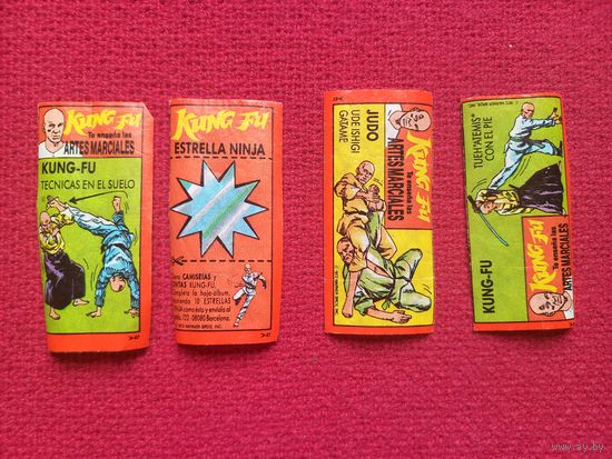 Вкладыши от жвачки Kung Fu