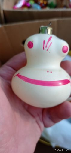 РЕДКАЯ ЁЛОЧНАЯ ИГРУШКА СССР ЛЯГУШКА КАТАЛОГ СОСТОЯНИЕ ! НА  ФОТО . ОРИГИНАЛ  .  Распродажа Коллекции !!! . Экспресс  Аукцион  не с рубля без МПЦ и прочего 3 ДНЯ  .Много лотов в продаже .