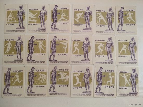 Спичечные этикетки ф.Гигант. Спорт. 1966 год
