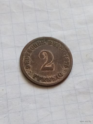 2 пфеннига 1875 года