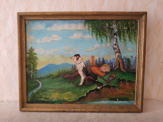 Картина "Пастушок". Автор А. В. Печеницын.