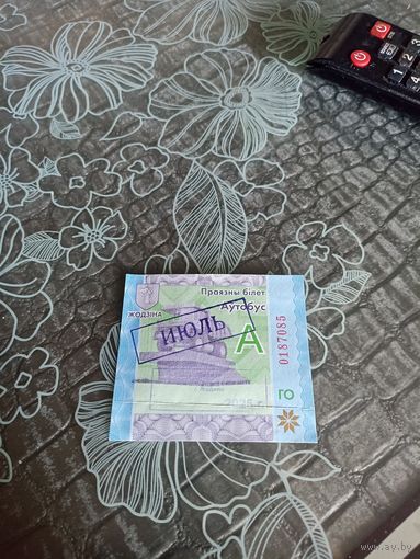 Проездной( Жодино - 2025,Июль)