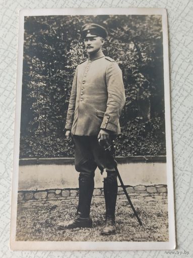 Фотография кайзеровского офицера. Германская Империя. До 1918 г.. Придворный фотограф Эдуард Блюм. Франкфурт на Майне. Торги с 1 рубля.