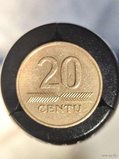 Литва 20 центов 1991