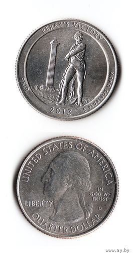 25 центов США 2013 Международный мемориал мира (Огайо)  D