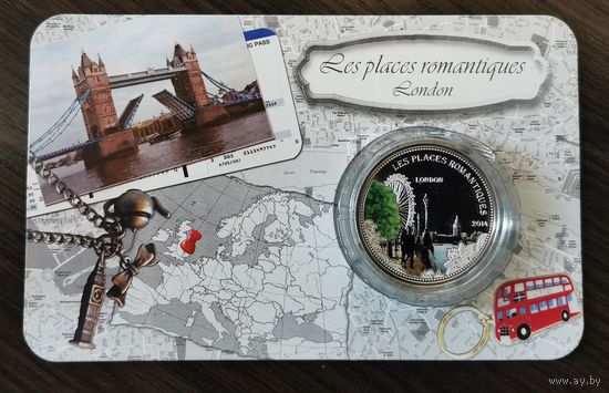 1000 Франков 2014 г. Романтические места. Лондон