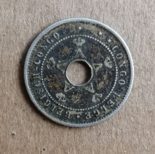 Бельгийское Конго 5 сантимов 1919 г., КМ# 17
