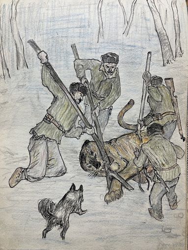 Рисунки Охота