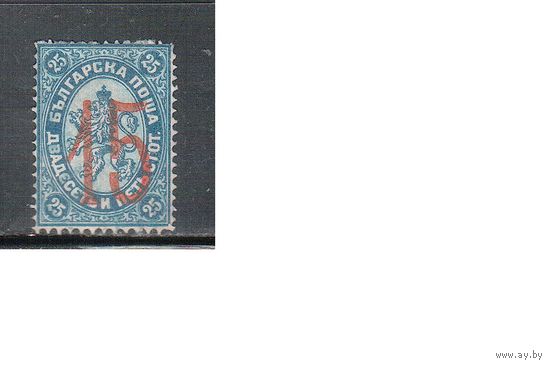 Болгария(Княжество)-1884, (Мих.23),  гаш. , Стандарт, Герб,Надп.