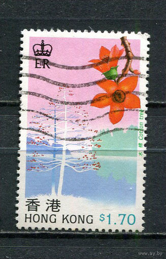 Британский Гонконг - 1988 - Цветы 1,70$ - [Mi.542] - 1 марка. Гашеная.  (Лот 36HO)-T2P23