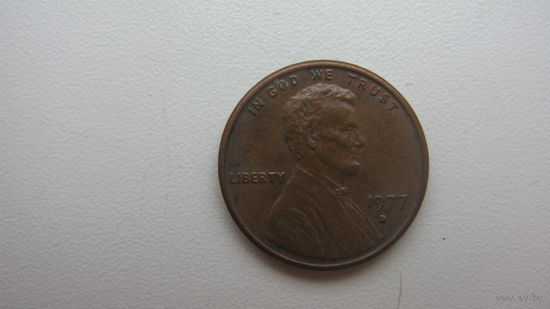 США 1 цент 1977 D