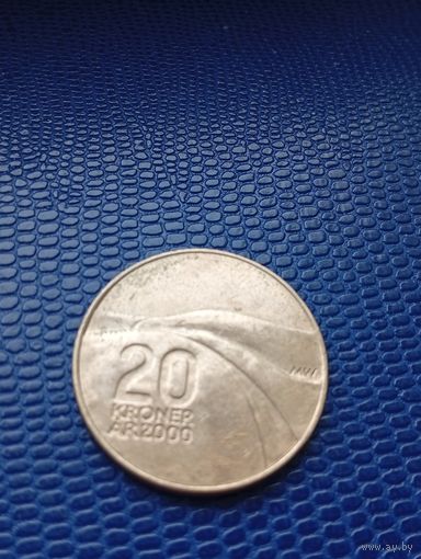 Норвегия 20 крон 2000 Юбилейная Миллениум