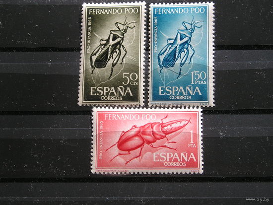 Испанское Фернандо По 1965 Насекомые