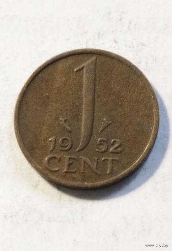 1 цент 1952 года Нидерланды