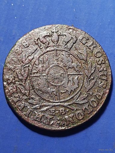 3 гроша 1788 г. Номинал"GROSSUS" на реверсе, более редкая разновидность. Станислав Август Понятовский, без мц.
