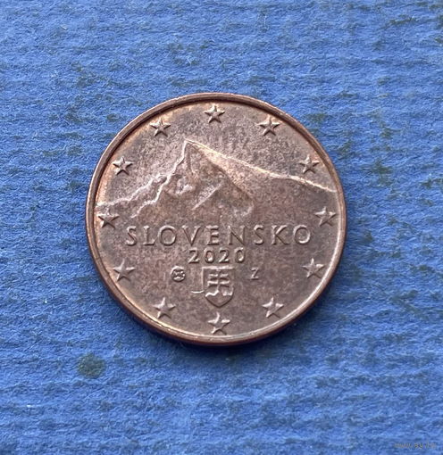 Словакия 1 евроцент 2020