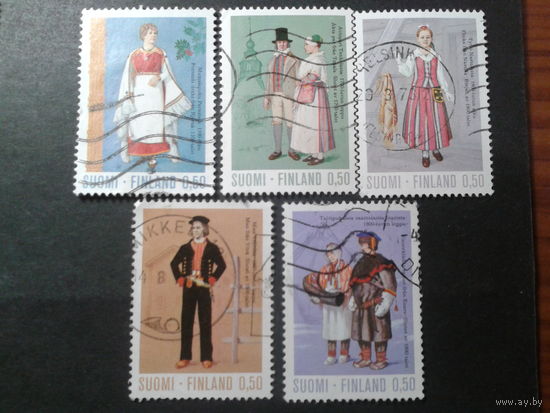 Финляндия 1972 нац. одежда, полная серия