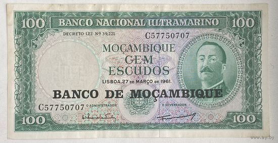 Мозамбик 100 эскудо 1961 г.