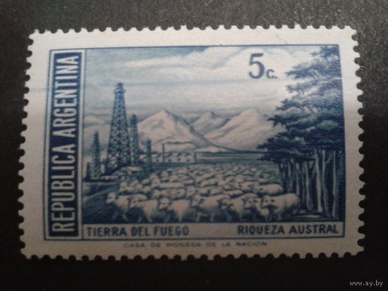 Аргентина 1971 Стадо овец 5с без ВЗ