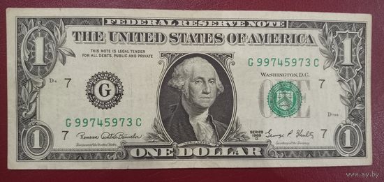 Торг! 1 доллар США 1969D, 7G (Chicago)