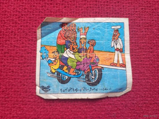 Вкладыш от жвачки Union