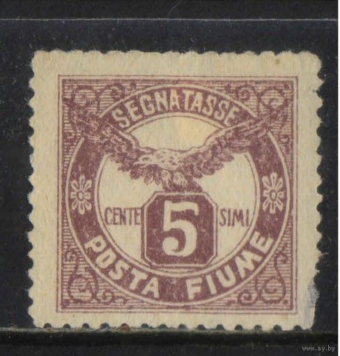Фиуме Оккупация Антантой Доплатная 1919 Орёл Стандарт #14*