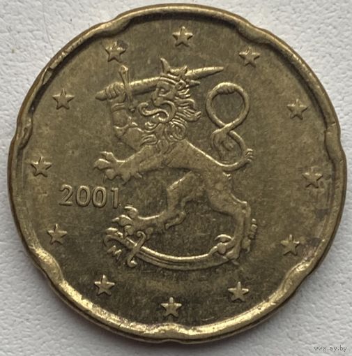 Финляндия 20 евроцентов 2001 г.