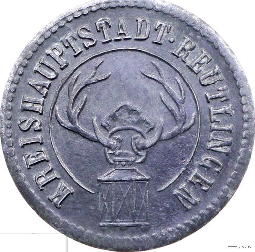РАСПРОДАЖА!!! - ГЕРМАНИЯ РОЙТЛИНГЕН 50 пфенигов 1918 год