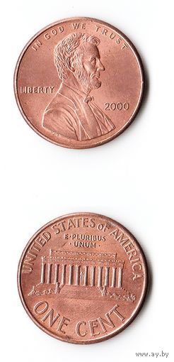 1 цент США 2000 года