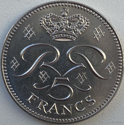 Монако 5 франков 1974 г.