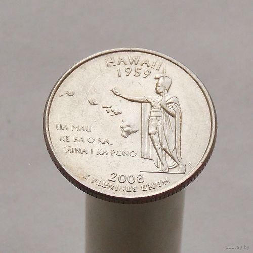 США 25 центов 2008 D Гавайи