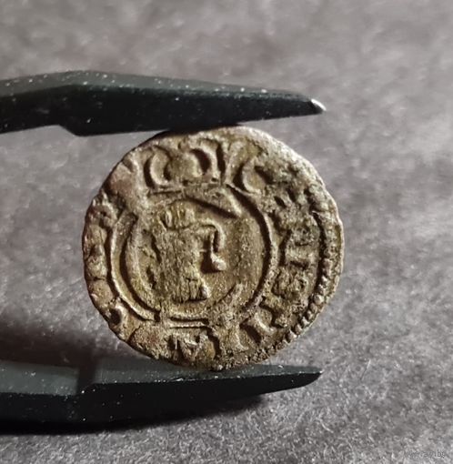 Солид 1650 года Кристина Ваза, Шведская окупация, С рубля! без мц. Ливония.