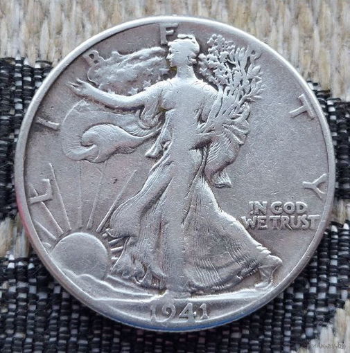 США 1/2 доллара 1941 года. Серебро! Сторгуй за свою цену, предложи обмен! S50