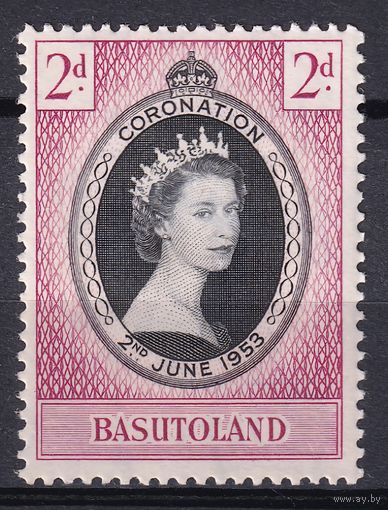 78.BrKS. Великобритания. Колонии. Басутоленд. Коронация Елизаветы II. 1953 г. 2d. Mi.#45.
