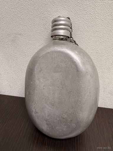 Винтажная алюминевая фляга времен СССР 1976