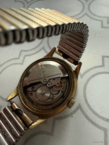 Часы Alka Швейцарские на ходу, позолота.