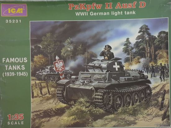 ICM #35231  1/35  Лёгкий немецкий танк PzKpfw Ausf D  WWII