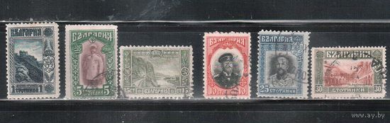 Болгария-1915, (Мих.101-106), гаш. , Стандарт, Личности, Достопримечательности (полная серия)(3)