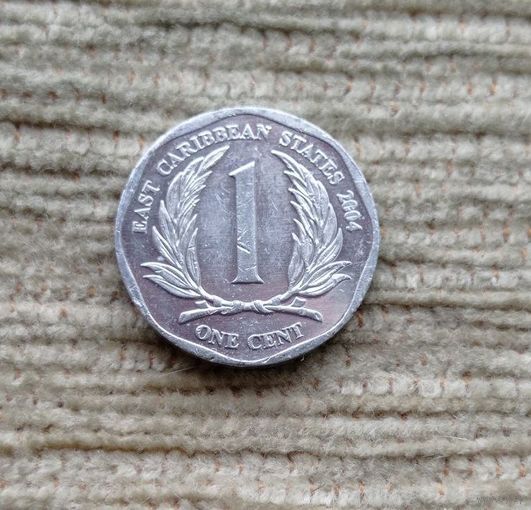 Werty71 Карибские острова 1 цент 2004 Елизавета 2 Карибы