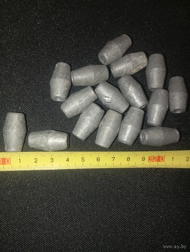 Грузила скользящие 16штук по 23 гр.