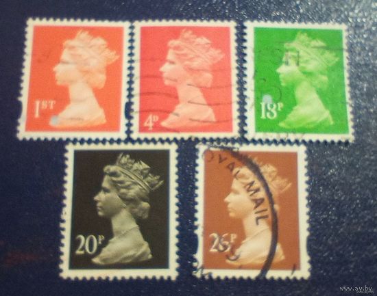 Марки Великобритании - 5 шт (цена за все) лот 11.