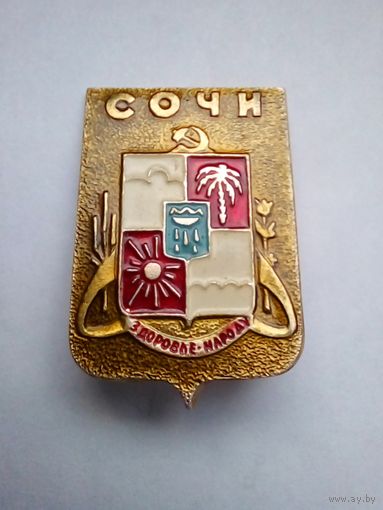 Значок.Сочи.Здоровье-народу.