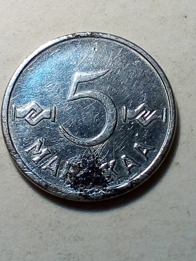 5 марка Финляндия 1955
