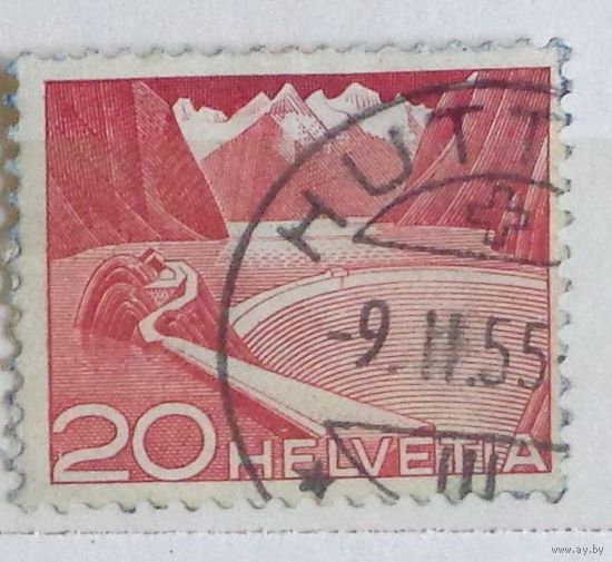 Озеро Гримсел. Швейцария. Дата выпуска:1949-08-01