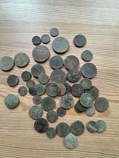 Набор медных монет