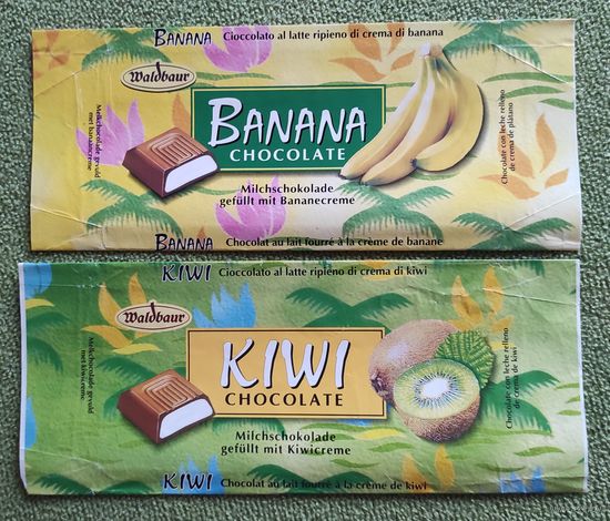 Обёртки от шоколада ,,WALDBAUR,,(2 шт.)