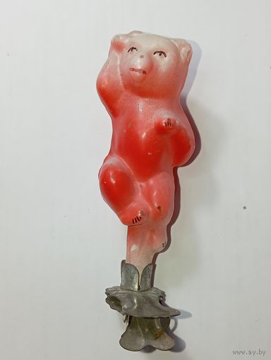 Ёлочная игрушка - Мишка , СССР