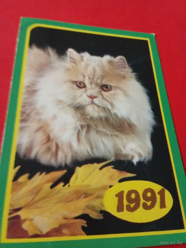 Календарик 1991г.