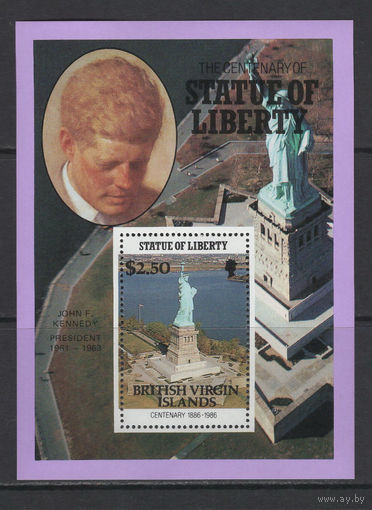 Британские Виргинские острова 1986** Столетие Статуи Свободы Президенты США